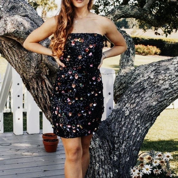 Ramy Brook Anastasia 3D Floral Dress - Picture 7 of 12